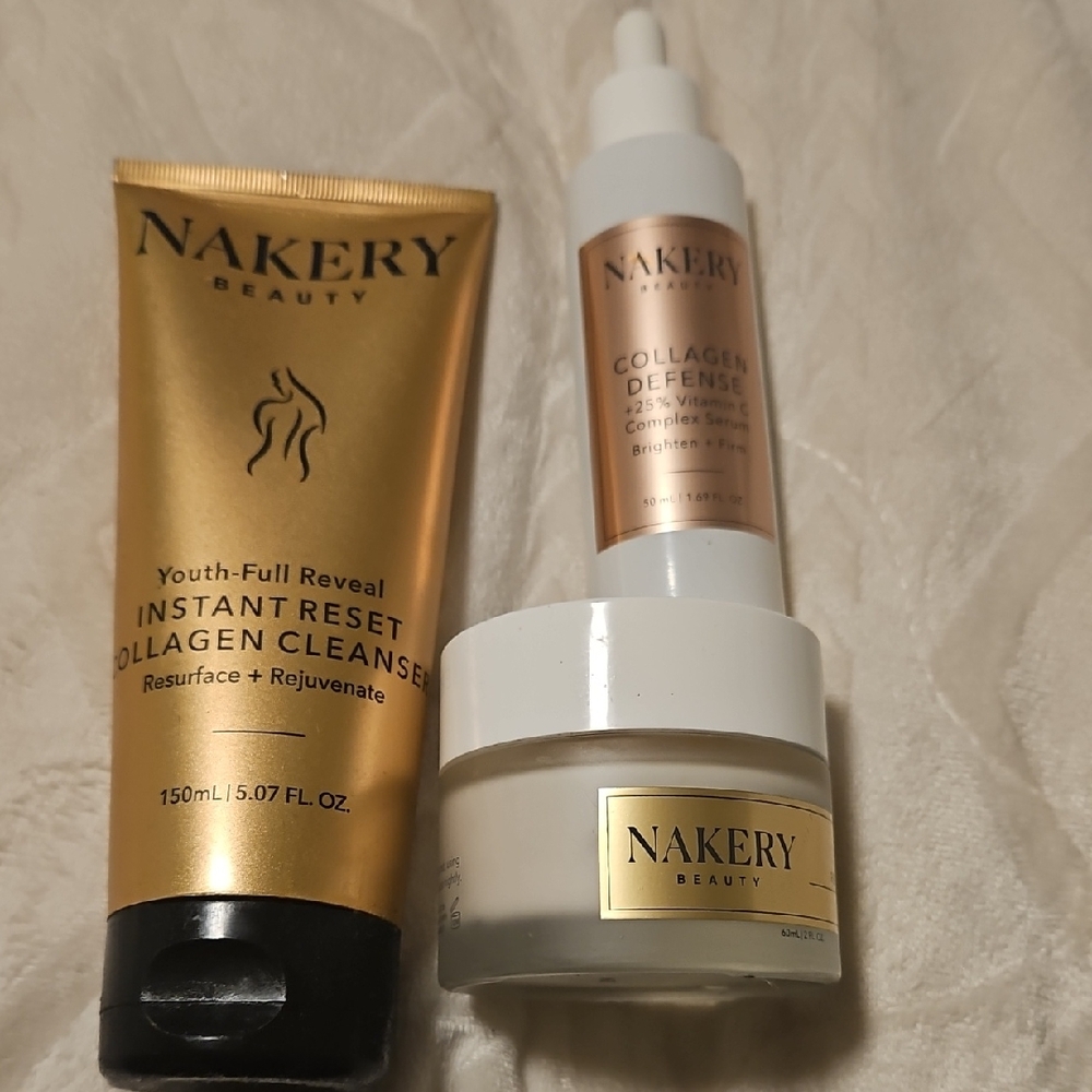 Nakery Beauty Collagen Cleanse & Defense Set - USED